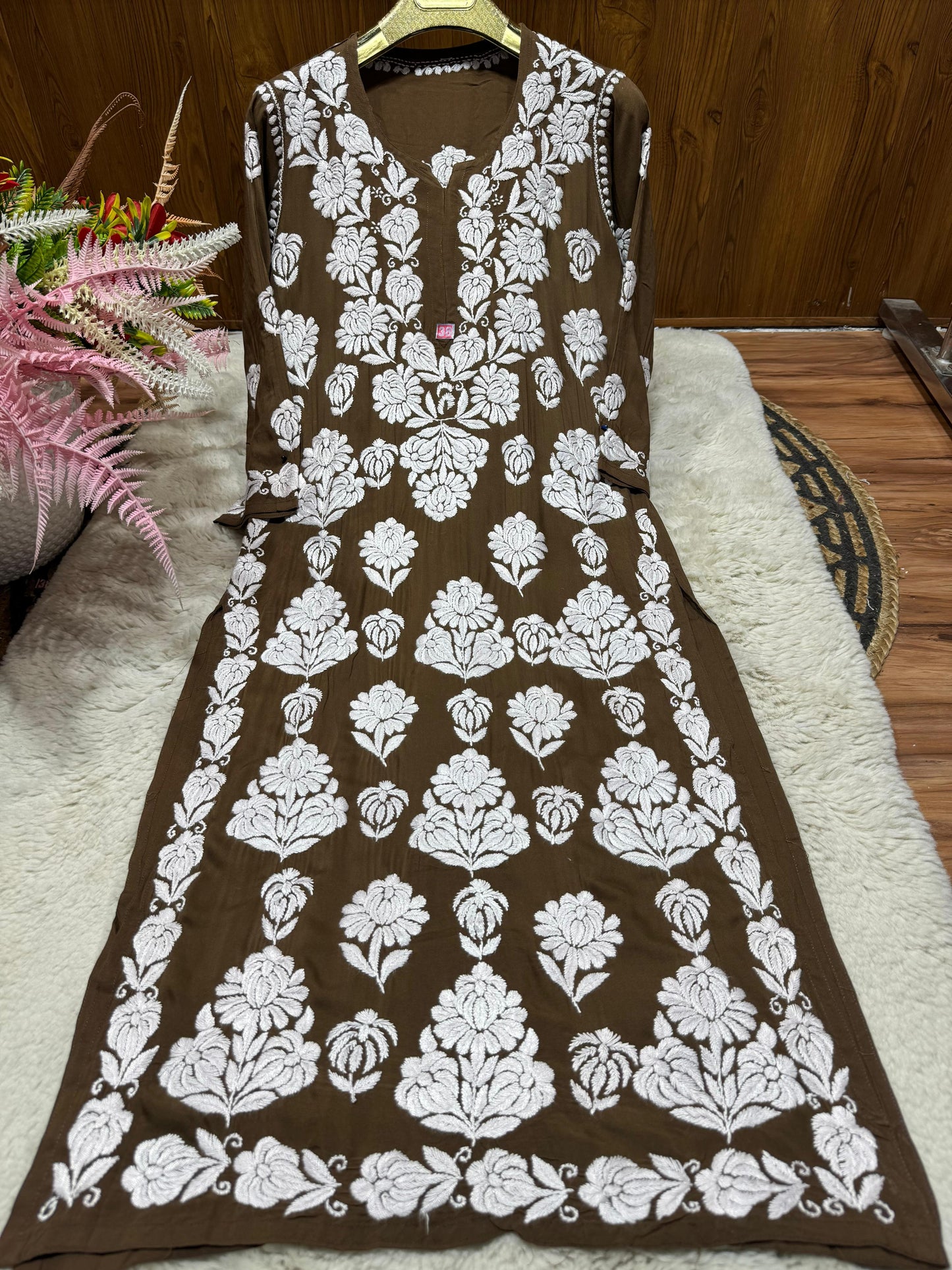 Chikankari Premium Lucknowi Modal Kurti
