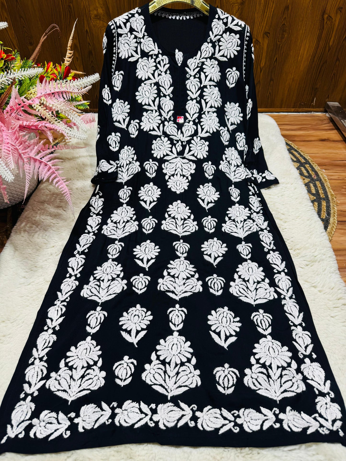 Chikankari Premium Lucknowi Modal Kurti