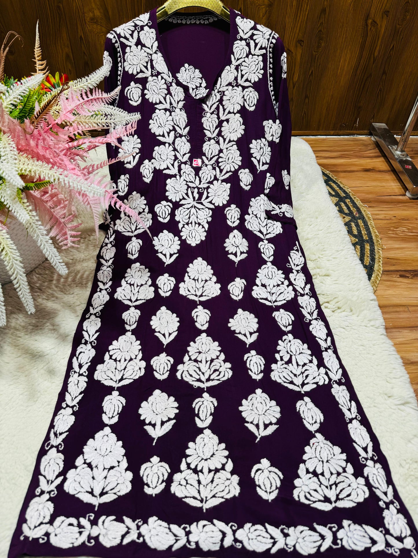 Chikankari Premium Lucknowi Modal Kurti