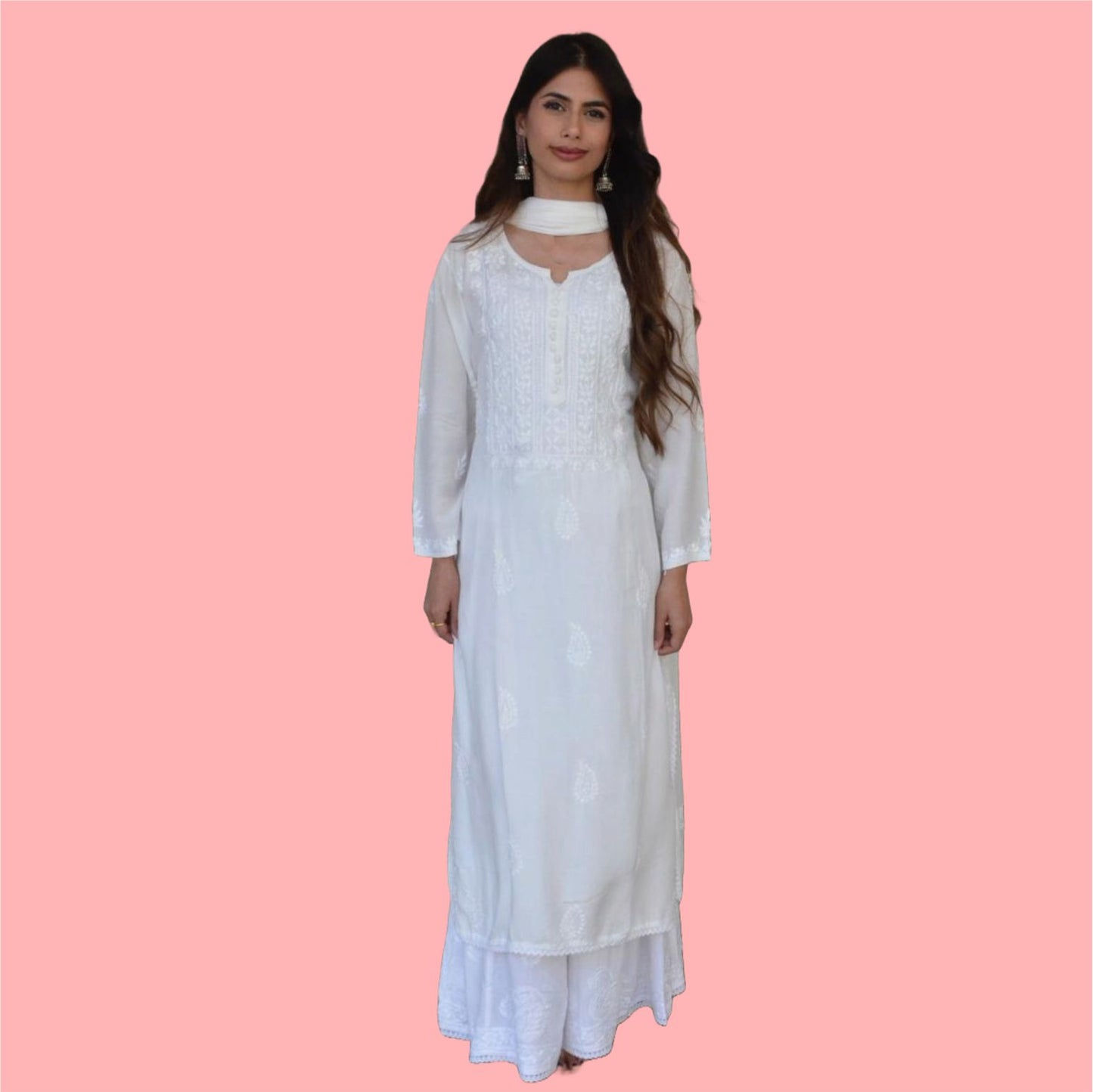 CHIKANAKRI MUSLIN DYABLE SUIT SETS FOR WOMEN-LUXURIOUS ,ELEGANT, ETHENIC WEAR