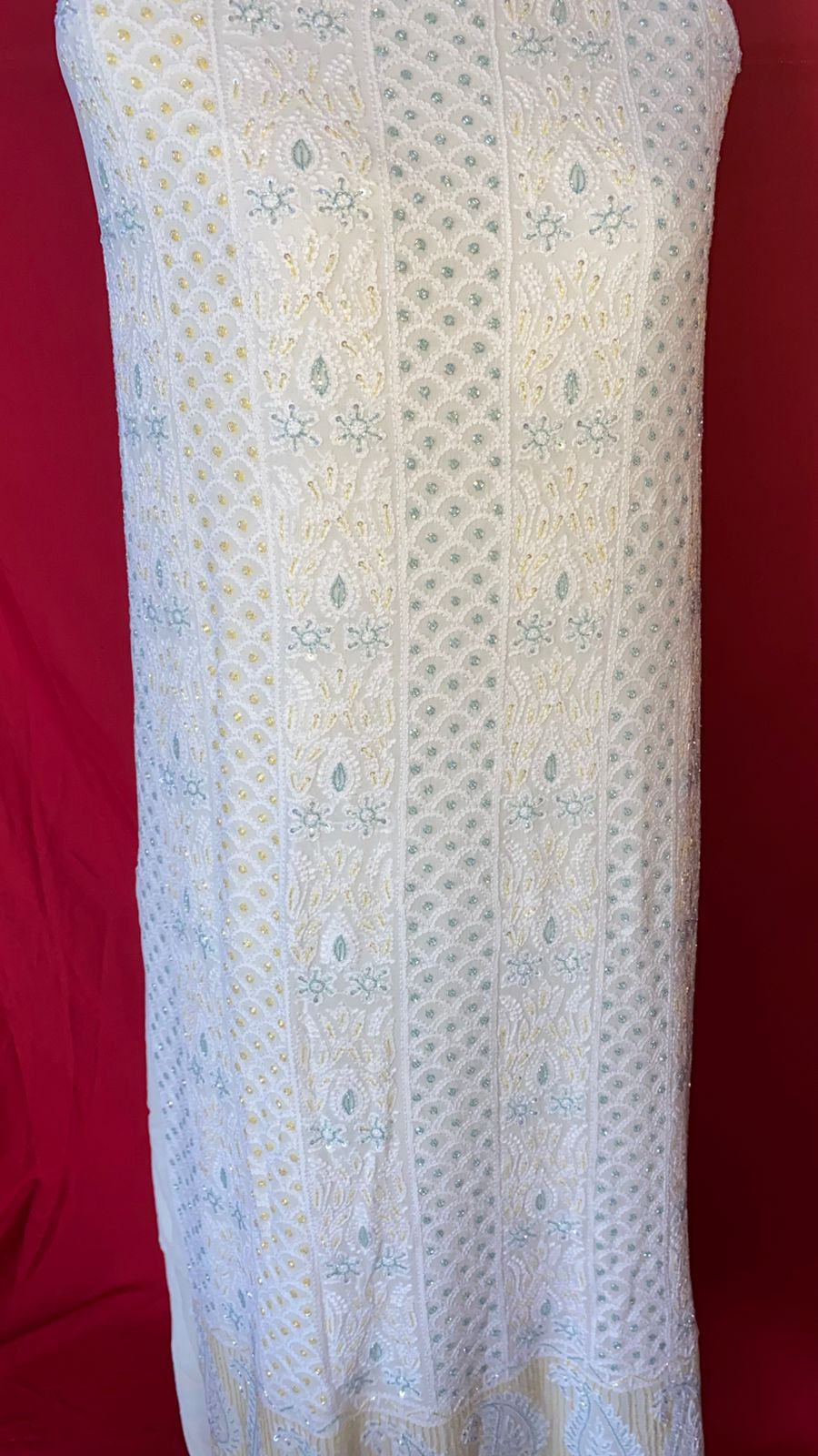 Upgrade your ethnic wardrobe with this unstitched viscose kurti and dupatta set, beautifully adorned with intricate embroidery, shimmering cutdana, and sequins work. Crafted for festive charm and elegance, this set is perfect for customizing into a tailored masterpiece that reflects your style. Ideal for celebrations, weddings, and special occasions.