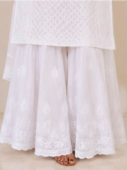 Chikankari Viscose Strap Dyable Suit Set For women-Elegant, Modern Ethenic Wear