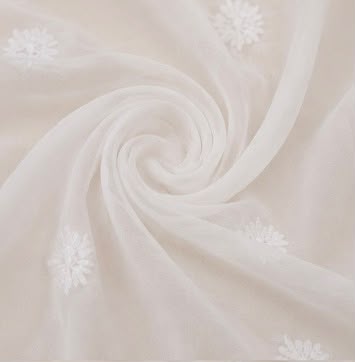 Chikankari Chiffon Dupatta