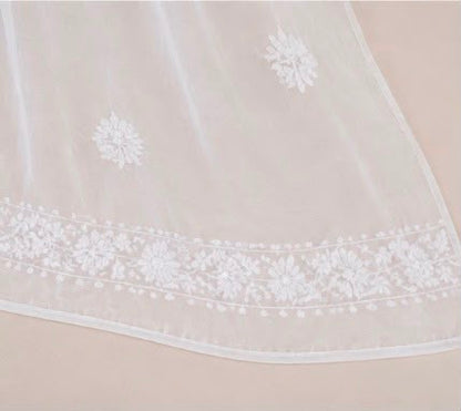 Chikankari Chiffon Dupatta