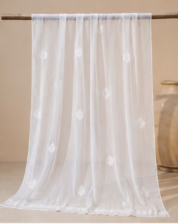 Chikankari Chiffon Dupatta