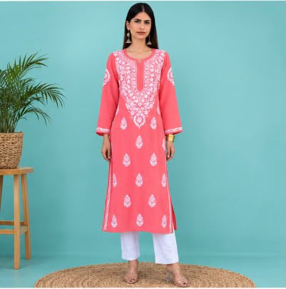 Chikankari Modal Kurti